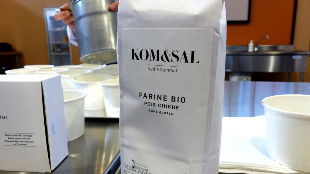Farine bio de pois chiche, Kom & Sal.